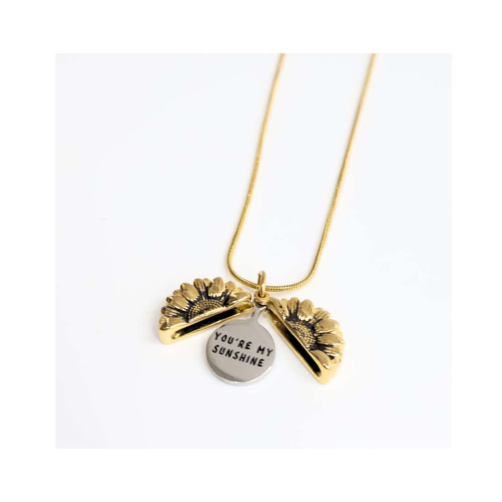 Chroi's Signature Dainty Sunflower Necklace