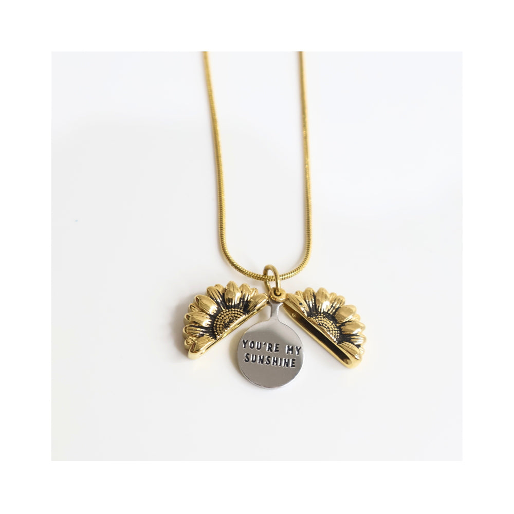 Chroi's Signature Dainty Sunflower Necklace