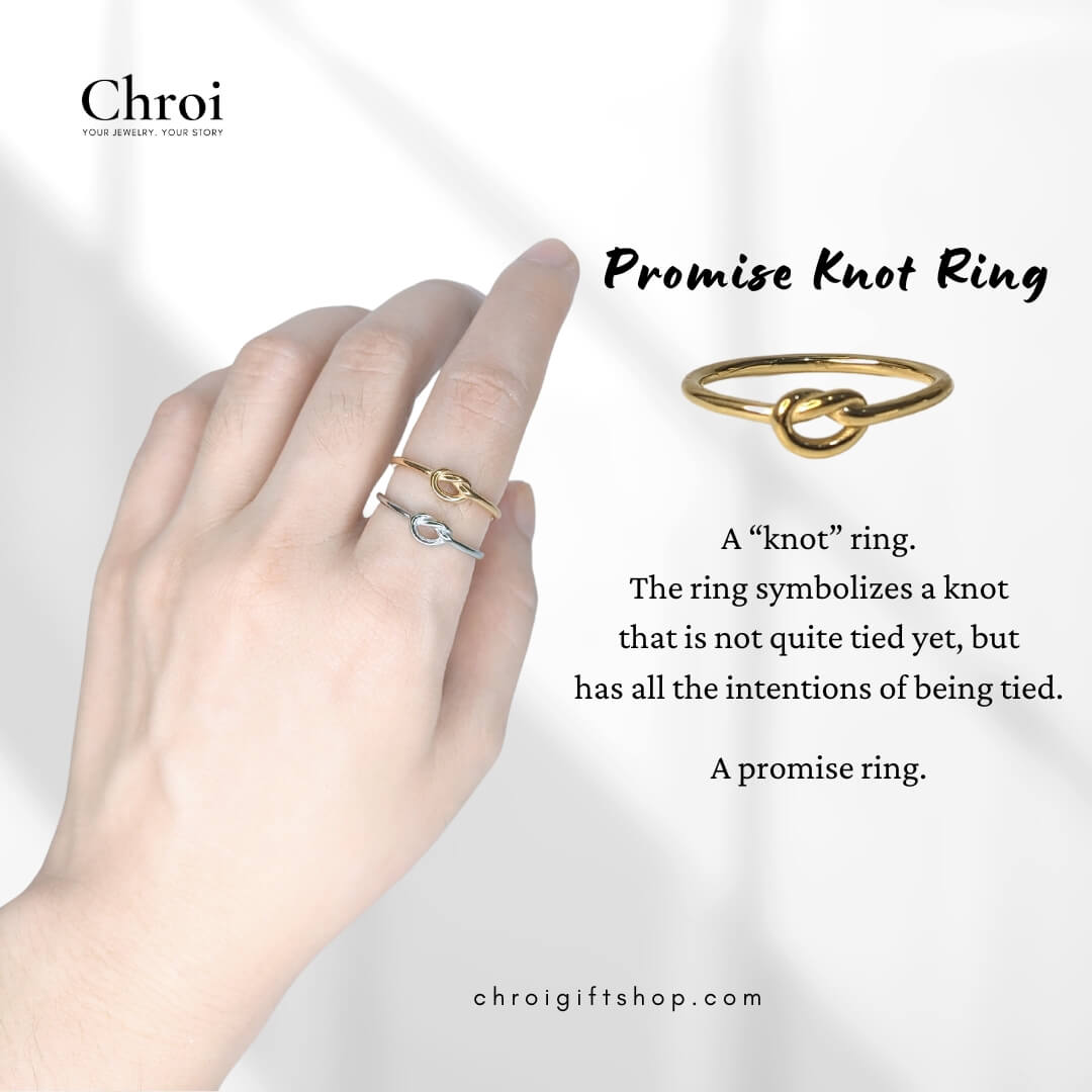Note With Promise Ring Promise Knot Ring – Chroi Gift Shop